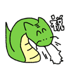 ドラゴンを描くのが苦手な人が描いた辰（個別スタンプ：8）