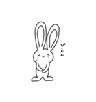 だかだようさぎ（個別スタンプ：7）