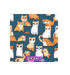 猫ピクセル2【修正版】（個別スタンプ：16）