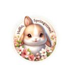 spring rabbit！！（個別スタンプ：2）