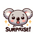 コアラの感情：かわいい＆表現豊か（個別スタンプ：4）