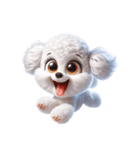 3D Art Dog Friends Toy Poodle Simple（個別スタンプ：1）