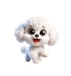 3D Art Dog Friends Toy Poodle Simple（個別スタンプ：5）