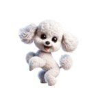 3D Art Dog Friends Toy Poodle Simple（個別スタンプ：10）