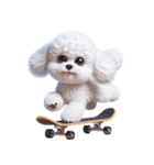 3D Art Dog Friends Toy Poodle Simple（個別スタンプ：38）