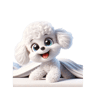 3D Art Dog Friends Toy Poodle Simple（個別スタンプ：40）