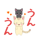 飛び出す！ちびにゃんこ4[でか文字]（個別スタンプ：15）