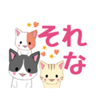 飛び出す！ちびにゃんこ4[でか文字]（個別スタンプ：19）