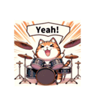 ドラムネコ Drum Cat [Revised edition]（個別スタンプ：6）