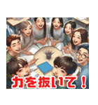 受験応援イラスト8:日本語（個別スタンプ：14）