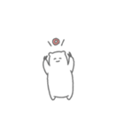 小さいけど爪がしっかりしているシロクマ（個別スタンプ：6）