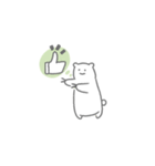 小さいけど爪がしっかりしているシロクマ（個別スタンプ：8）