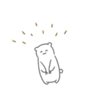 小さいけど爪がしっかりしているシロクマ（個別スタンプ：10）