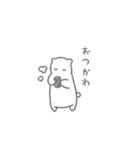 小さいけど爪がしっかりしているシロクマ（個別スタンプ：13）