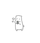 小さいけど爪がしっかりしているシロクマ（個別スタンプ：14）