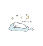 小さいけど爪がしっかりしているシロクマ（個別スタンプ：17）