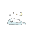 小さいけど爪がしっかりしているシロクマ（個別スタンプ：18）
