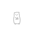小さいけど爪がしっかりしているシロクマ（個別スタンプ：20）