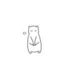 小さいけど爪がしっかりしているシロクマ（個別スタンプ：22）