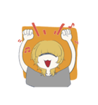 猫顔単眼スタンプ（個別スタンプ：15）