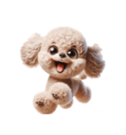 3D Art Dog Friends Toy Poodle Simple 2（個別スタンプ：9）