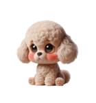 3D Art Dog Friends Toy Poodle Simple 2（個別スタンプ：10）