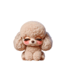 3D Art Dog Friends Toy Poodle Simple 2（個別スタンプ：15）