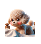 3D Art Dog Friends Toy Poodle Simple 2（個別スタンプ：17）