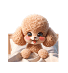 3D Art Dog Friends Toy Poodle Simple 2（個別スタンプ：18）