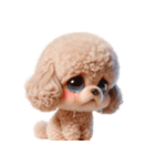 3D Art Dog Friends Toy Poodle Simple 2（個別スタンプ：29）