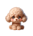 3D Art Dog Friends Toy Poodle Simple 2（個別スタンプ：30）