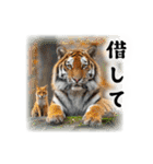 少し様子がおかしい動物スタンプ（個別スタンプ：16）