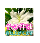 敬語でユリを添えて（個別スタンプ：21）