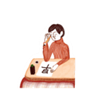 ぽさ子の書き初め2024（個別スタンプ：2）