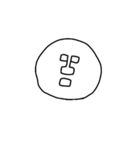 MUの顔文字スタンプ（個別スタンプ：1）