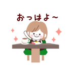 【カフェ女子】モカちゃん♡毎日使える敬語（個別スタンプ：6）