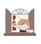 【カフェ女子】モカちゃん♡毎日使える敬語（個別スタンプ：28）
