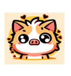 ブタ猫のほのぼの日常（個別スタンプ：5）