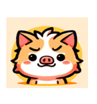ブタ猫のほのぼの日常（個別スタンプ：8）