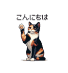 ドット絵 サビ猫 日常会話 40種（個別スタンプ：25）