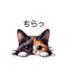 ドット絵 サビ猫 日常会話 40種（個別スタンプ：32）