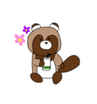 たぬきのゆるーいスタンプ（個別スタンプ：5）