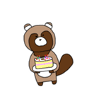 たぬきのゆるーいスタンプ（個別スタンプ：8）