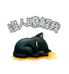 黒猫の日々の楽しみ（個別スタンプ：9）