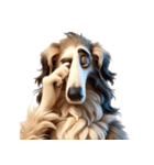 3D Art Dog Friends Borzoi Simple（個別スタンプ：21）