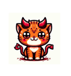 悪魔の猫に呪われてください 3（個別スタンプ：1）