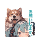 頭に犬乗ってる少女。その2（個別スタンプ：19）