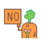 にんじんのいろいろなきもちver.ドット絵（個別スタンプ：14）