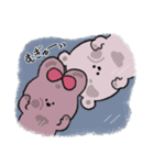 ぴんくま(もこもこ)（個別スタンプ：40）