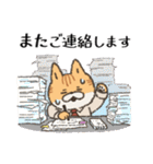 【敬語】ねこ社員（個別スタンプ：9）